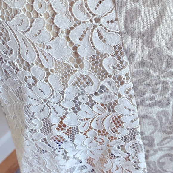 Simply Noelle VTG Long Lace Duster Cardigan Womens S/M fairy Core whimsy goth - Picture 6 of 11